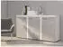 Masseno RITMO Sideboard 3 Türen 149x40x82cm Weiß/Titan (RUMBA BJ22 3F)
