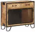 vidaXL Sideboard 80x31x71cm Raues Mango-Massivholz
