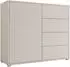 Mirjan24 Gesita K1D4SZ Highboard mit 1 Tür und 4 Schubladen, Cashmere (K1D4SZ)