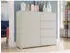 Mirjan24 Gesita K1D4SZ Highboard mit 1 Tür und 4 Schubladen, Cashmere (K1D4SZ)