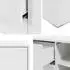 Mirjan24 Gesita K1D4SZ Highboard mit 1 Tür und 4 Schubladen, Cashmere (K1D4SZ)