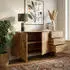 Wohnling Sideboard Akazienholz massiv 150cm, 2 Türen & 3 Schubladen (WL7.597)