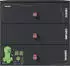 Phoenix Group AG Minecraft Kommode 3 Schubladen LED-Beleuchtung, schwarz, 80x39,5x77cm (91493325-0)