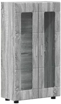 vidaXL Florin Sideboard 55,5x29x103cm Holzwerkstoff Grau Sonoma (880257)