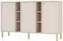 Selsey Oktio Sideboard 3-türig 6 Fächer Sandbeige 159cm (Oktio)