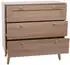 MCW Schubladenkommode MCW-M39 Kubu Rattan Holz Eiche-Optik 78x80x39cm (MCW-M39)
