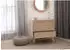 MCW Schubladenkommode MCW-M39 Kubu Rattan Holz Eiche-Optik 78x80x39cm (MCW-M39)
