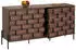 MCW Sideboard MCW-M44 3D-Flecht-Design Push-to-open 152x80x40cm, Braun (MCW-M44)