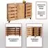 MCW MCW-M46 Sideboard 3 Türen 8 Staufächer 120x88x34cm naturfarben (92333)