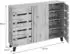 MCW MCW-M46 Sideboard 3 Türen 8 Staufächer 120x88x34cm naturfarben (92333)