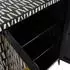 Woood Menne Midi-Schrank Highboard Holz teilmassiv, schwarz, 81x108x43cm (12794535-0)