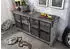Massivmoebel24 Heavy Industry #150 Sideboard Mango 180x40x90cm grau lackiert (09-312-677-0150)