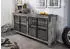Massivmoebel24 Heavy Industry #150 Sideboard Mango 180x40x90cm grau lackiert (09-312-677-0150)
