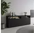 Borchardt-Möbel Kapstadt Sideboard 200cm Push-to-open Hochglanz Schwarz