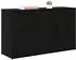 vidaXL Sideboard Holzwerkstoff Schwarz Eichen-Optik 100x33x59,5cm (881140)