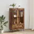 vidaXL Highboard Altholz-Optik 69,5x31x115cm Holzwerkstoff & Glas (882505)