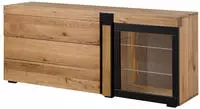 Massivmoebel24 Sideboard, Braun, Holz, Echtholz,Wildeiche, 5 F&auml;cher, 3...