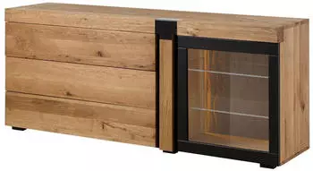 Massivmoebel24 Rotterdam 117 Sideboard Wildeiche 180x45x75cm natur ge&ouml;lt (48-312-210-1017)