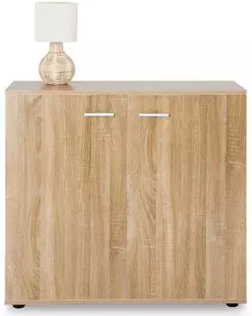 Caro M&ouml;bel Chicago Kommode 2 T&uuml;ren Sonoma Eiche, 91x82x40cm