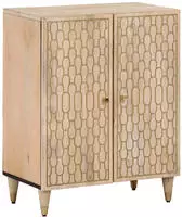 vidaXL Beistellschrank 60x33x75 cm Massivholz Mango