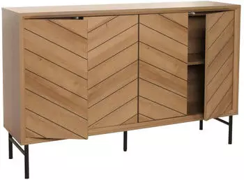 MCW Sideboard M50 Holz, 151x94x40cm, Natur/Beige (MCW-M50)
