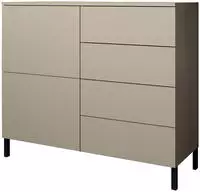 borchardt M&ouml;bel Kommode "Haama, modern, grifflos, Metallf&uuml;&szlig;e, praktisch, 2 T&uuml;ren"