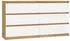 CdF Malwa M6 Kommode 6 Schubladen Weiß/Artisan 138x40x75cm (M-MP-K-MAL-M6/140-ARB)