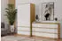 CdF Malwa M6 Kommode 6 Schubladen Weiß/Artisan 138x40x75cm (M-MP-K-MAL-M6/140-ARB)