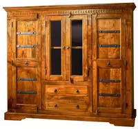 Highboard Akazie 160x50x142 Honig Lackiert Oxford 0418