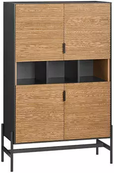 SoBuy Winnie Sideboard mit Schubladen und T&uuml;ren, 84x40x132cm (HFSB03-SCH)