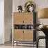 SoBuy Winnie Sideboard mit Schubladen und Türen, 84x40x132cm (HFSB03-SCH)