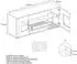 Vladon Grömitz V2 Sideboard 2 Türen, 4 Schubladen, Weiß matt/Sandgrau Hochglanz (50000142)
