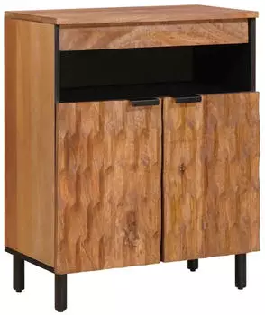 vidaXL Sideboard mit T&uuml;r Mangoholz massiv Akazienbraun 60x33x75cm (4017925)