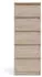 Furniture To Go Naia Schmale Kommode mit 5 Schubladen, Eiche-Optik, 50cm