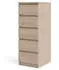 Furniture To Go Naia Schmale Kommode mit 5 Schubladen, Eiche-Optik, 50cm
