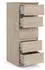 Furniture To Go Naia Schmale Kommode mit 5 Schubladen, Eiche-Optik, 50cm