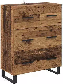 vidaXL Sideboard Altholz 69,5x34x90cm Verbundholz und Eisen (881522)