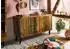 Massivmoebel24 Sixties #111 Sideboard Altholz massiv 150x45x86cm mehrfarbig lackiert (09-312-815-0011)