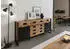 Massivmoebel24 Blackburn Sideboard Massivholz Mango natur lackiert / Metall schwarz 195x45x90cm (09-312-728-1009)