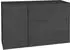 Mäusbacher Imola Kommode 2 Schubladen, anthrazit matt/Glas anthrazit glanz, 131x89x42cm (71488462-0)