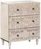 vidaXL Sideboard Weiß Massivholz Mango 60x33,5x75cm