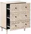 vidaXL Sideboard Weiß Massivholz Mango 60x33,5x75cm