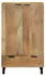 vidaXL Highboard Massivholz Mango Braun 60x33x100cm