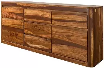 Massivmoebel24 Toronto Sideboard Sheesham massiv 185x40x80cm (09-312-665-1002)