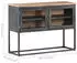 vidaXL Sideboard Akazienholz Massiv Grau 100x30x70cm