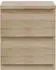 Forte EDMORE Nachttisch 2 Schubladen Sonoma Eiche, 41,8x49,3x32,2cm (30630805-0)