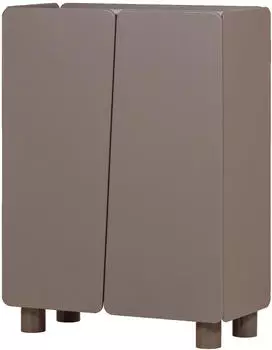 Woood Root Highboard Kiefernholz Truffel Braun, 100cm (ROOT)