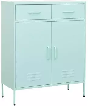vidaXL Aufbewahrungsschrank Stahl Mintgr&uuml;n 80x35x101,5cm
