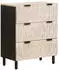vidaXL Sideboard Massivholz Mango Weiß Gewaschen 3 Schubladen 60x33x75cm (4017867)