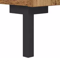 vidaXL Sideboard Olden Altholz 34,5 x 34 x 90 cm Verbundholz und Eisen